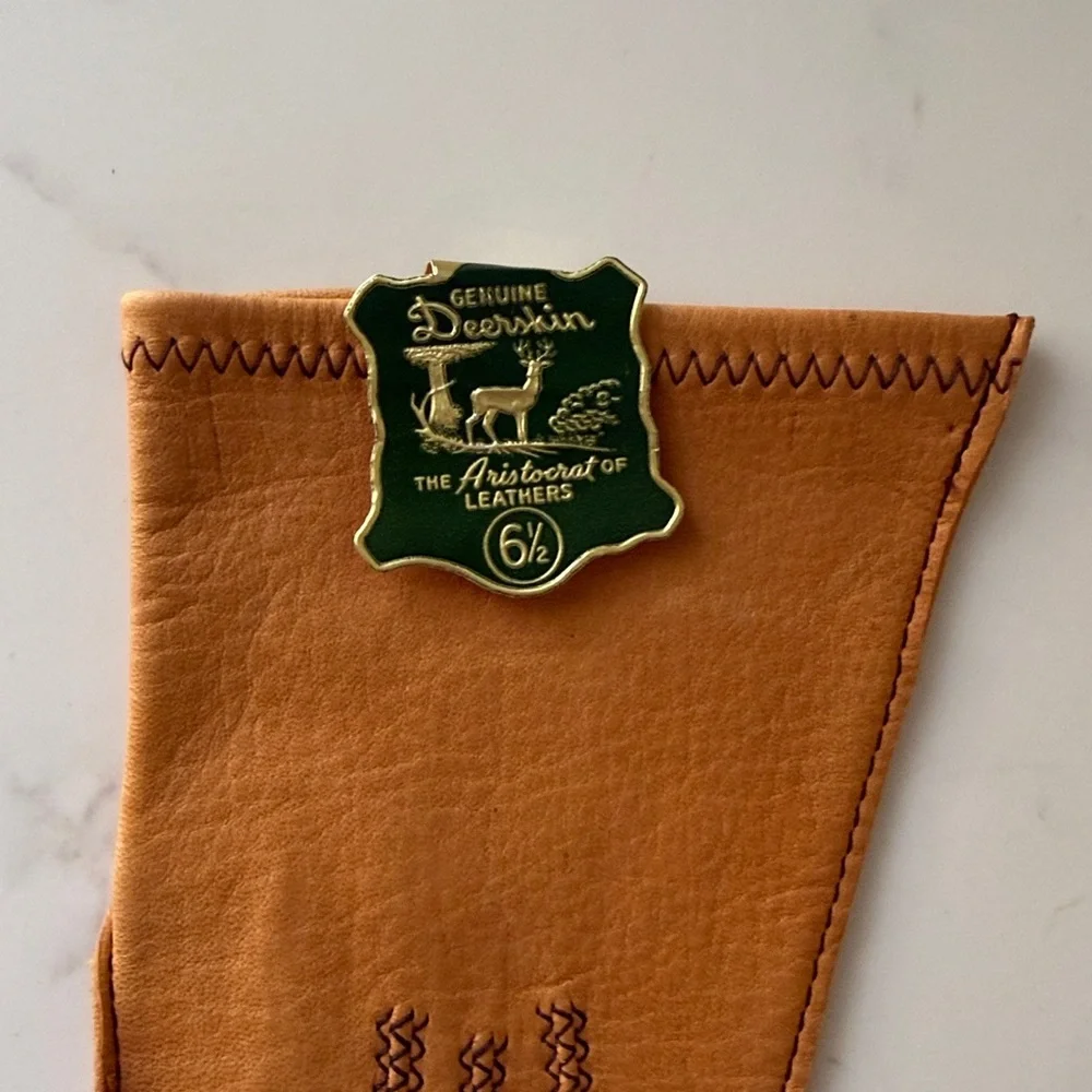 Deerskin Gloves Size 6 1/2